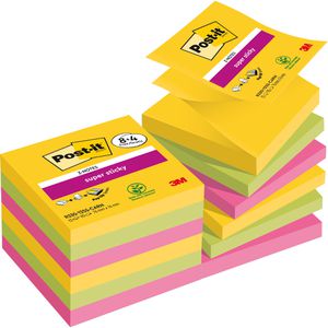 Haftnotizen Post-it Super Sticky Carnival, bunt