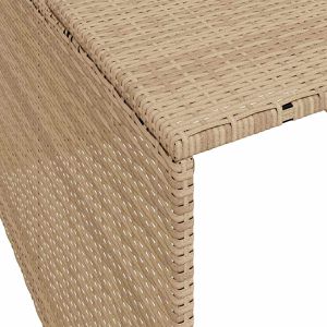 Produktbild für Mähroboter-Garage vidaXL 365407, beige, aus Polyrattan