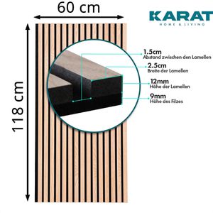 Produktbild für Akustikpaneel Karat Eiche hell