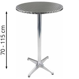 Stehtisch Böttcher-AG silber Ø 60 cm