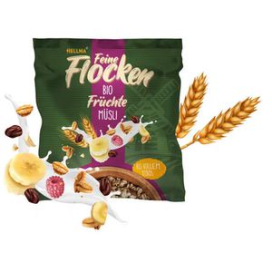 Produktbild für Müsli Hellma Feine Flocken Früchte, BIO
