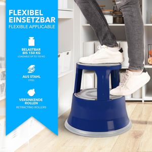 Produktbild für Rollhocker Casa-Pura FD-27128, aus Metall