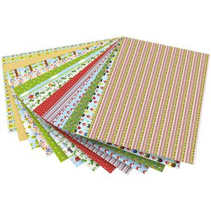 Produktbild für Motivpapier Folia 47149 Garten, 24 x 34 cm