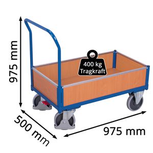Produktbild für Transportwagen VARIOfit Kastenwagen, sw-500.402
