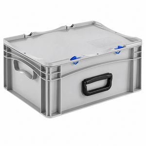 Produktbild für Eurobox Alpha-Paletten Basicline, grau, 15,9 Liter