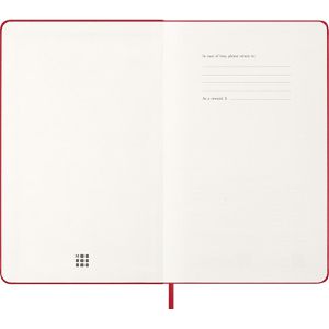 Produktbild für Buchkalender Moleskine 927951, Large, rot ,englisch, Jahr 2027