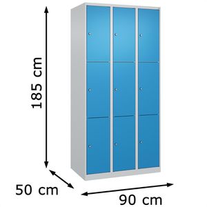 Produktbild für Schließfachschrank CP-Möbel Classic Plus lichtblau