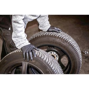 Produktbild für Einmalhandschuhe NITRAS Tough Grip N, schwarz, 50 Stück