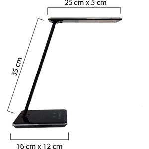 Produktbild für Schreibtischlampe Unilux Linka, schwarz, LED, dimmbar