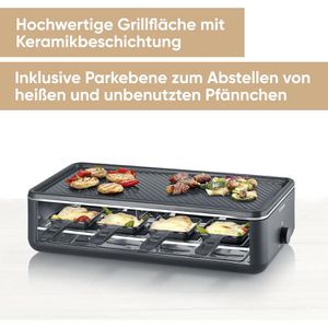 Produktbild für Raclette-Grill Severin Black Line Lite RG 2365, für 8 Personen