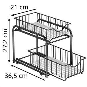 Produktbild für Küchenregal Songmics KCS017B01, schwarz