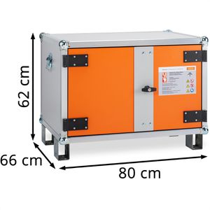 Produktbild für Akku-Ladeschrank CEMO Basic 8/5, mit 4 Steckdosen