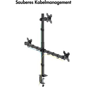 Produktbild für Monitorhalterung LogiLink BP0218, VESA 75x75 &amp; 100x100 mm
