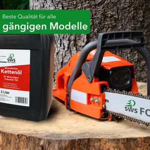 Produktbild für Sägekettenöl SWS O10-SWSMIN5, Haftöl mineralisch