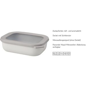Produktbild für Frischhaltedose Mepal Cirqula eckig, aus Kunststoff