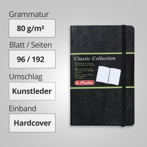 Produktbild für Notizbuch Herlitz my.book classic, Kunstleder Hardcover