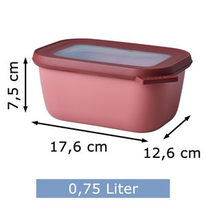 Produktbild für Frischhaltedose Mepal Cirqula eckig aus Kunststoff