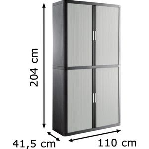 Produktbild für Rollladenschrank Paperflow aus Metall und Kunststoff