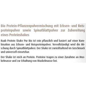 Produktbild für Proteinpulver Raab-Vitalfood Protein Shake, 500 g, BIO