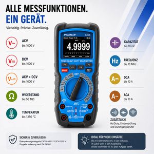 Produktbild für Multimeter PeakTech P 3455, digital, TRMS