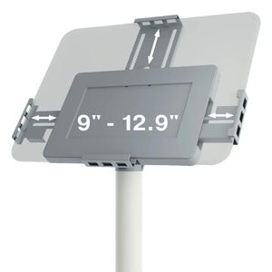 Produktbild für Tablet-Halterung Nobo Impression Pro 1915740, weiß, für Boden
