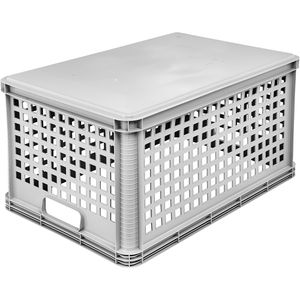 Produktbild für Eurobox Keeeper Robert, grau, 64 Liter, lebensmittelecht