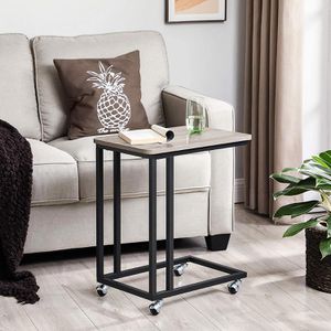 Produktbild für Beistelltisch Vasagle LNT050B02, graubraun