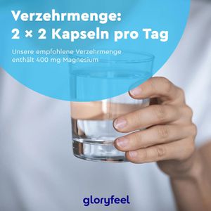 Produktbild für Magnesium gloryfeel Bisglycinat, 240 Kapseln