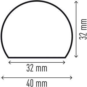 Produktbild für Schutzprofil Durable S30, Kreis, selbstklebend