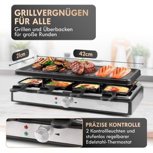 Produktbild für Raclette-Grill Clatronic RG 3757, für 8 Personen
