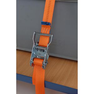 Produktbild für Spanngurt Braun-GmbH 2000-2-800, orange, mit Haken &amp; Ratsche