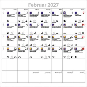 Produktbild für Mondkalender Korsch 225727, Der große Mondplaner, Jahr 2027