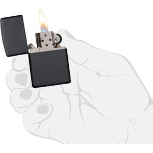 Produktbild für Feuerzeug Zippo Black Matte 218