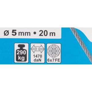 Produktbild für Drahtseil Dörner+Helmer 190387, Traglast bis 290 kg