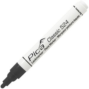 Lackmarker Pica Classic 524, wasserfest & permanent, schwarz