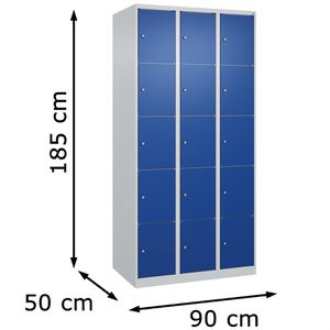 Produktbild für Schließfachschrank CP-Möbel Classic Plus, blau