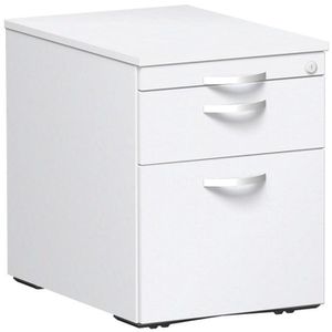 Rollcontainer Geramöbel Flex, Holz, weiß