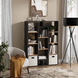 Produktbild für Bücherregal Vicco 07502, anthrazit / eiche