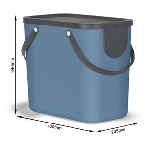 Produktbild für Mülleimer Rotho Albula 1024906161, Horizon Blue