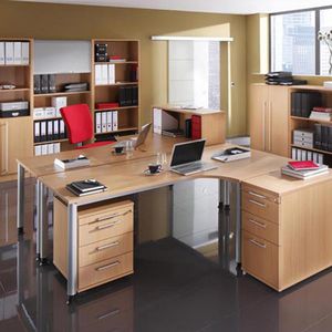 Produktbild für Rollcontainer Hammerbacher N-Serie, Holz, buche