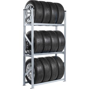 Produktbild für Reifenregal GEWE 3190410RRG3, silber, für 12 Reifen