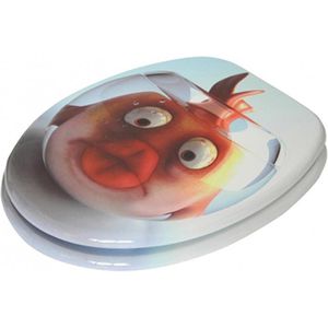 Produktbild für WC-Sitz Sanilo Goldfisch A685313, oval, aus Holz