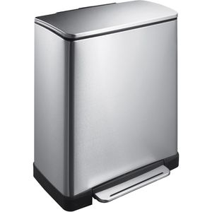 Produktbild für Mülleimer EKO E-Cube, VB 926846, matt silber