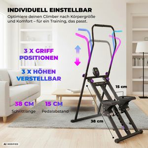 Produktbild für Crosstrainer Christopeit Climber, belastbar bis 150 kg