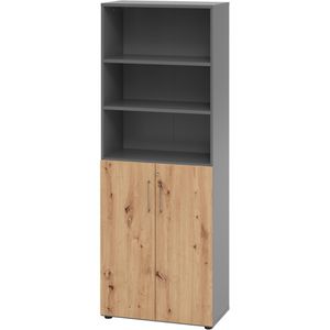 Kombischrank Hammerbacher Serie 9 Advanced, asteiche / graphit