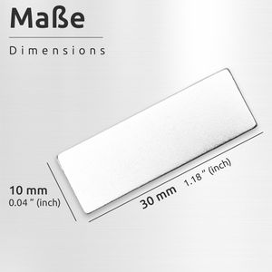 Produktbild für Magnete ECENCE silber, Neodym Magnet