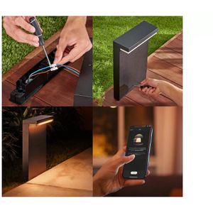 Produktbild für Wegeleuchte Philips-Hue Nyro, Aluminium, schwarz