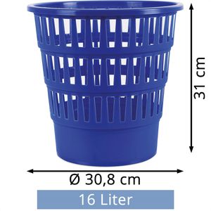 Produktbild für Papierkorb Office-Products 19053621-01, blau
