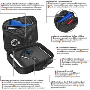 Produktbild für Laptoptasche Pedea Premium, 66066210, schwarz