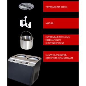 Produktbild für Eismaschine Unold Nero, 48835, selbstkühlend